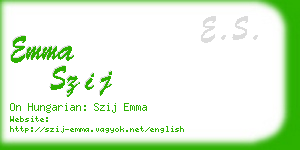 emma szij business card